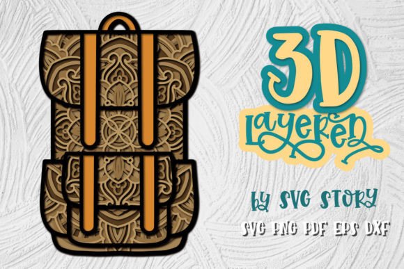 3D Backpack Camper SVG: A Versatile Design for Local Business Branding