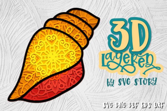 3D Layered Shell Nautical SVG Design Review