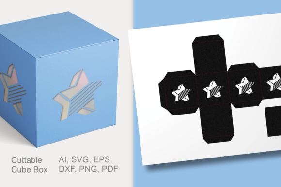 3D Stars Cuttable Cube Favor Box Review