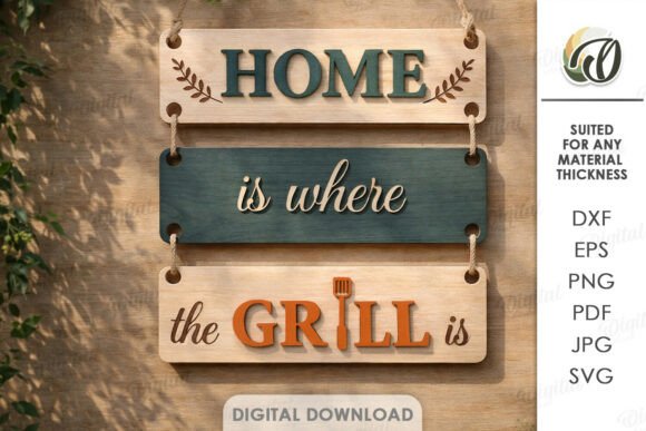 3D Summer Wall Decor Laser Cut. Grill Review for Real Projects