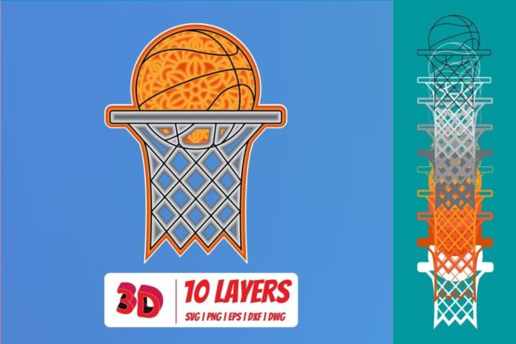 Basketball 2 3D SVG: A Versatile Shape for Creative Publishing