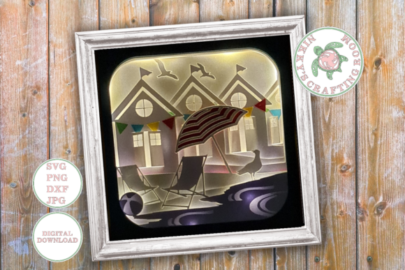 Beach Hut 3D Shadow Box Template Review for Real Projects