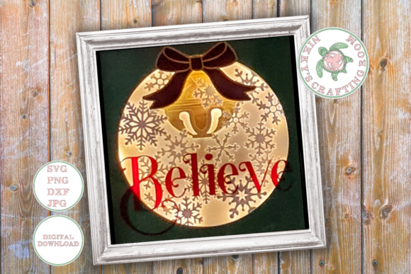 Believe Christmas 3D SVG Shadow Box Review for Real Crafting