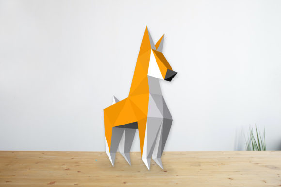 DIY 3D Origami Dog for Embroidery Projects