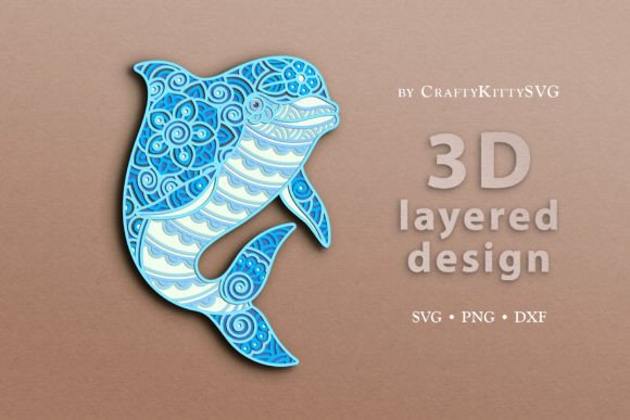Dolphin 3D Layered SVG Cut File Review: A Designer’s Perspective