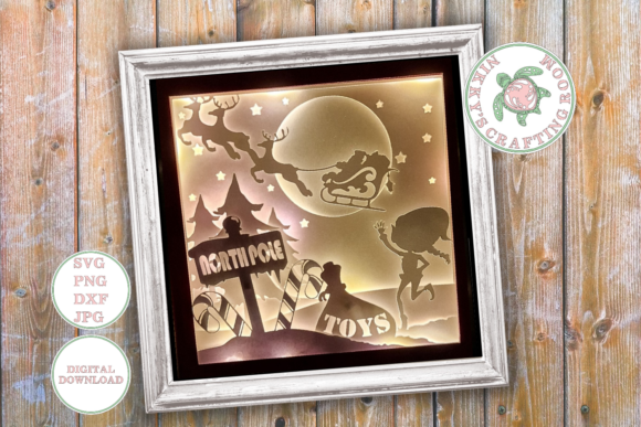 North Pole 3D Shadow Box Template Review for Real Projects
