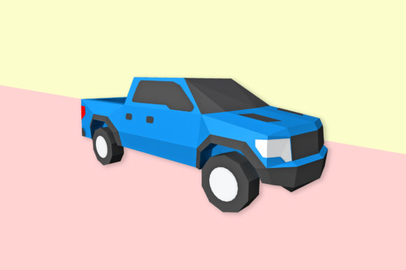 Pickup Truck Favor 3D SVG: A Stylish Design Asset for Creative Projects